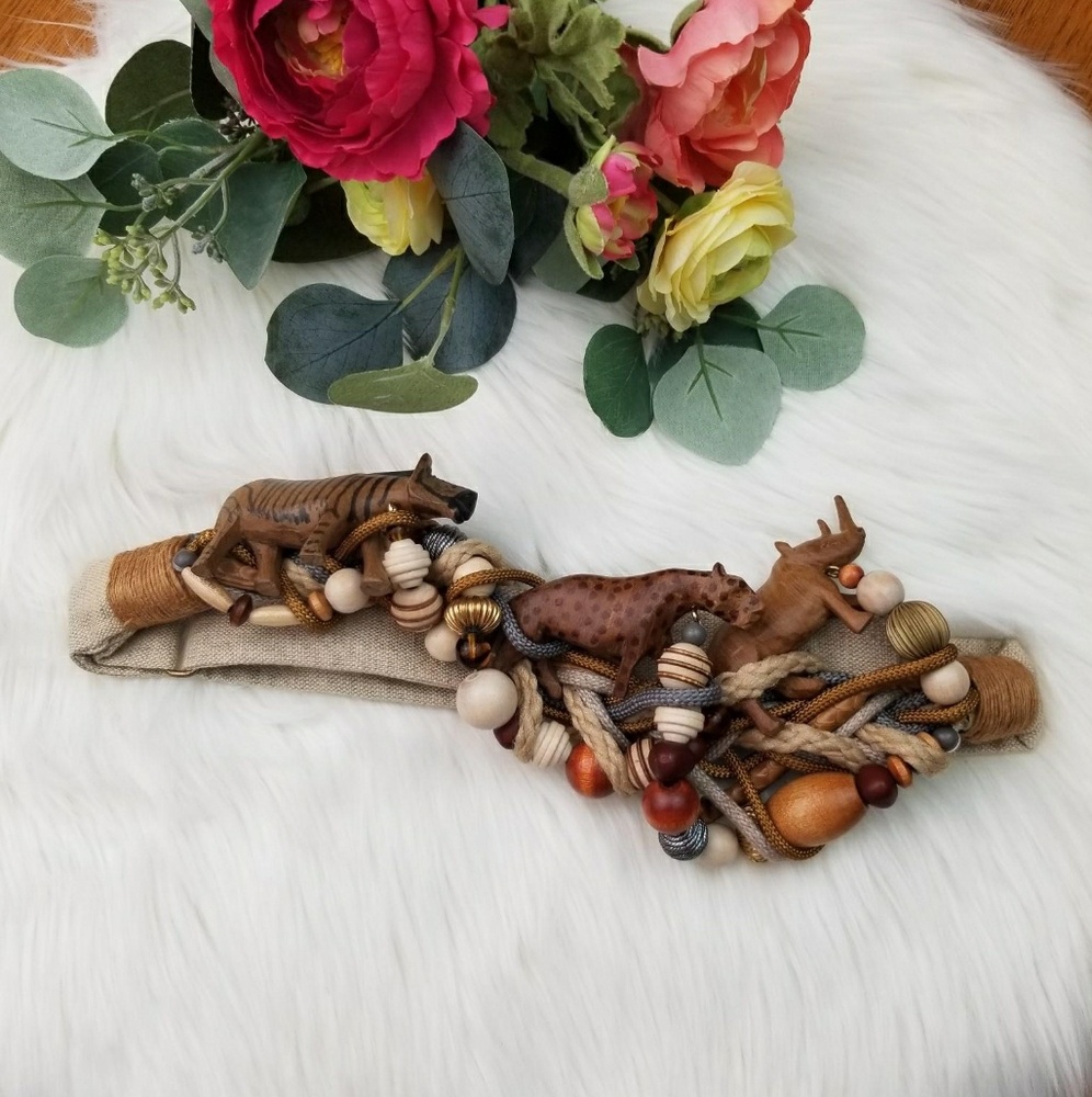 African Animal Waist Belt